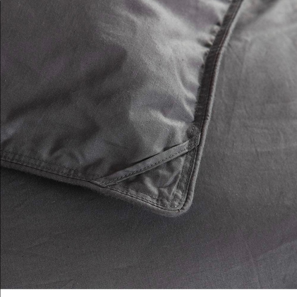 NEW Goose down Hypoallergenic comforter gray KING - Picture 2 of 4